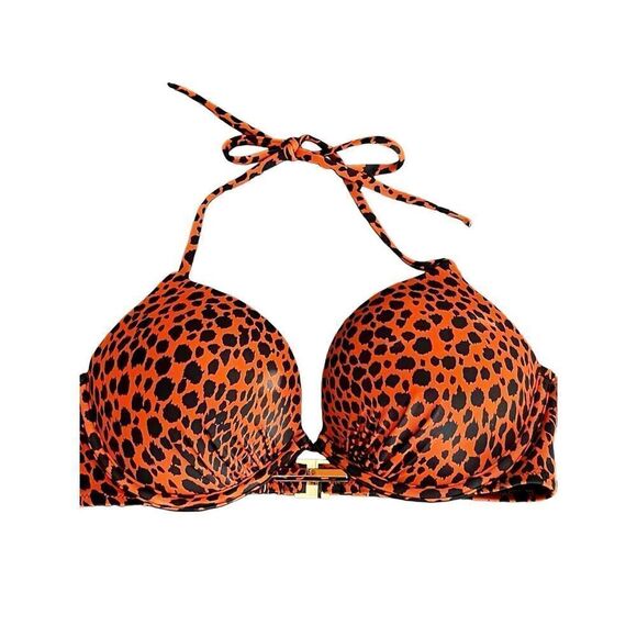 Victoria's Secret bikini top in a leopard print size 34C - Picture 1 of 6